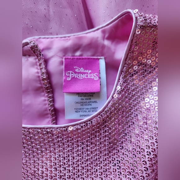Avon Disney princess Aurora party dress size 7/8 sequins top multi layer bottom - Picture 6 of 13